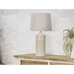 Mauro Ferretti lampada da tavolo Schaubilder E27 Ø 30x55 cm crema