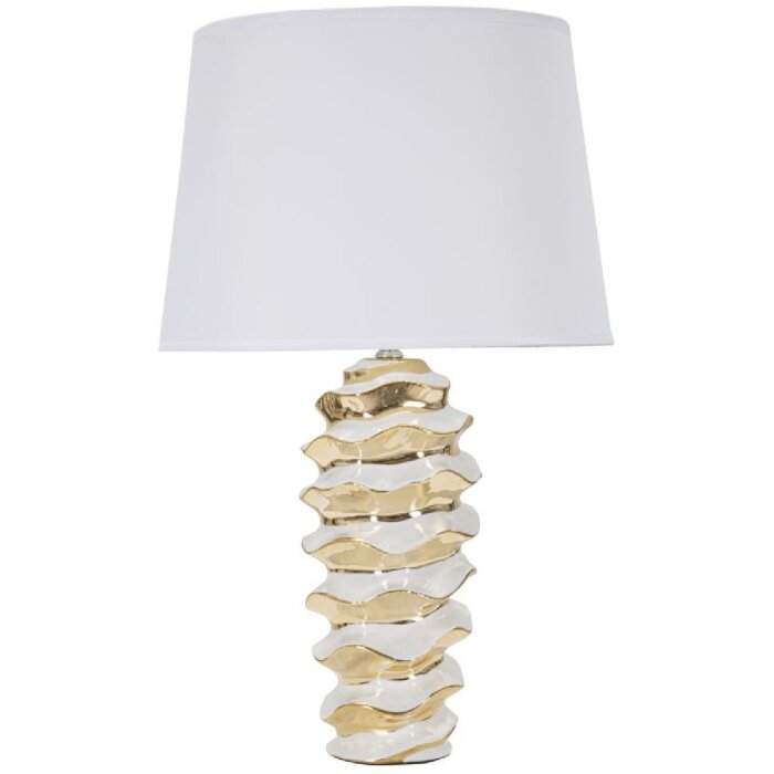 Mauro Ferretti lampada da tavolo Glam-Weltraum E27 Ø 33x53 cm oro bianco