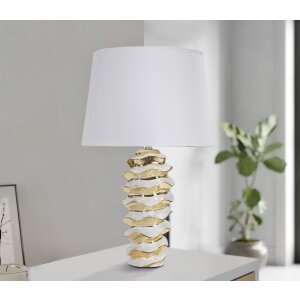 Mauro Ferretti lampada da tavolo Glam-Weltraum E27 Ø 33x53 cm oro bianco