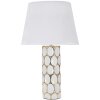 Mauro Ferretti lampada da tavolo Glam Carv E27 Ø 34,5x56 cm oro bianco