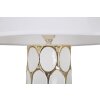 Mauro Ferretti lampada da tavolo Glam Carv E27 Ø 34,5x56 cm oro bianco