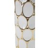 Mauro Ferretti lampada da tavolo Glam Carv E27 Ø 34,5x56 cm oro bianco