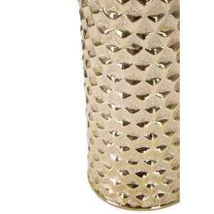 Mauro Ferretti lampada da tavolo Glam Gold E27 Ø 30x47,5 cm bianco oro