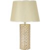 Mauro Ferretti lampada da tavolo Glam Gold E27 Ø 30x47,5 cm bianco oro