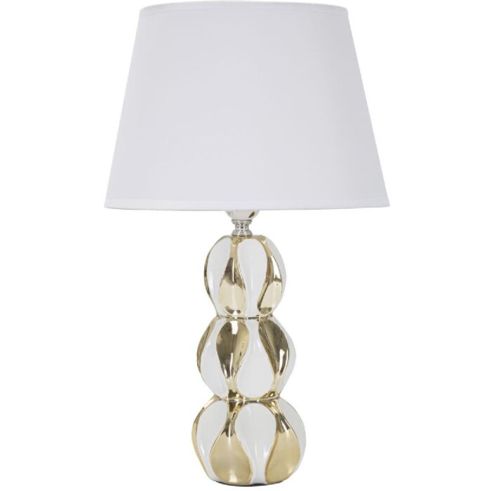 Mauro Ferretti lampada da tavolo Glam Balls E27 Ø 28x46 cm oro bianco