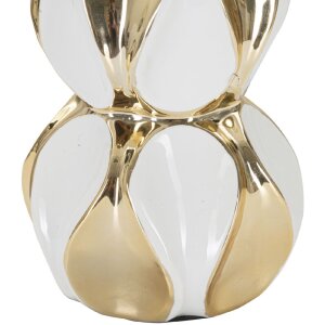 Mauro Ferretti lampada da tavolo Glam Balls E27 Ø 28x46 cm oro bianco