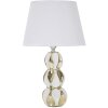 Mauro Ferretti lampada da tavolo Glam Balls E27 Ø 28x46 cm oro bianco