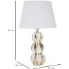 Mauro Ferretti lampada da tavolo Glam Balls E27 Ø 28x46 cm oro bianco