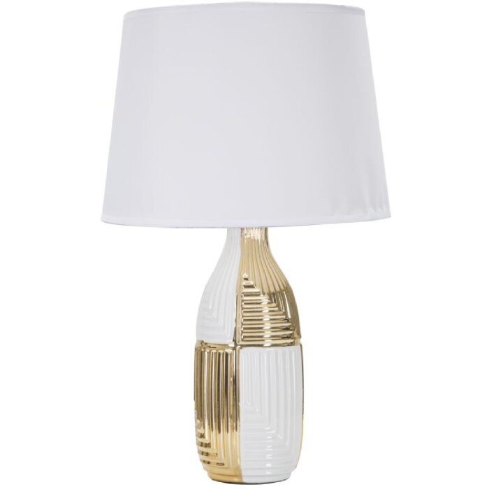 Mauro Ferretti lampada da tavolo Glam Line E27 Ø 33x54 cm oro bianco