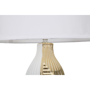 Mauro Ferretti lampada da tavolo Glam Line E27 Ø 33x54 cm oro bianco