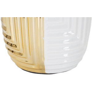 Mauro Ferretti lampada da tavolo Glam Line E27 Ø 33x54 cm oro bianco