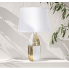 Mauro Ferretti lampada da tavolo Glam Line E27 Ø 33x54 cm oro bianco