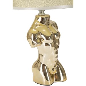 Mauro Ferretti lampada da tavolo Glam man E27 25x42,5 cm oro