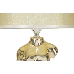 Mauro Ferretti lampada da tavolo Glam man E27 25x42,5 cm oro