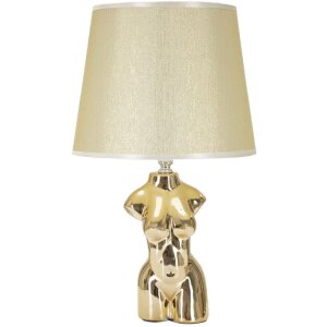 Mauro Ferretti lampada da tavolo Glam Frau E27 Ø 25x39,5 cm oro