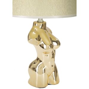 Mauro Ferretti lampada da tavolo Glam Frau E27 Ø 25x39,5 cm oro