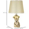 Mauro Ferretti lampada da tavolo Glam Frau E27 Ø 25x39,5 cm oro