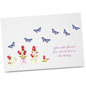 Etichette decorative decorazioni rose 3 fogli