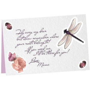 Etichette decorative decorazioni rose 3 fogli