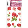 Etichette decorative decorazioni rose 3 fogli