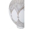 Mauro Ferretti lampada da tavolo Atene E27 Ø 38x59 cm bianco lavato marrone