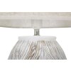 Mauro Ferretti lampada da tavolo Atene ovale E27 Ø 38x67 cm bianco lavato marrone
