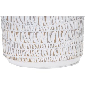 Mauro Ferretti lampada da tavolo Nairobi E27 Ø 35x60,5 cm bianco lavato marrone
