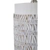 Mauro Ferretti lampada da tavolo Nairobi E27 Ø 35x60,5 cm bianco lavato marrone