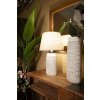 Mauro Ferretti lampada da tavolo Nairobi E27 Ø 35x60,5 cm bianco lavato marrone