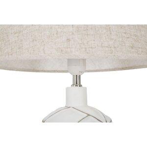 Mauro Ferretti lampada da tavolo linee E27 Ø 35x60 cm bianco lavato
