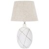 Mauro Ferretti lampada da tavolo linee E27 Ø 35x60 cm bianco lavato