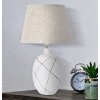 Mauro Ferretti lampada da tavolo linee E27 Ø 35x60 cm bianco lavato