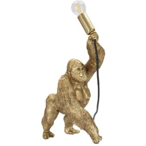 Mauro Ferretti Gorilla lampada da tavolo E14 22,5x16x40 cm oro