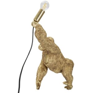 Mauro Ferretti Gorilla lampada da tavolo E14 22,5x16x40 cm oro