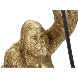 Mauro Ferretti Gorilla lampada da tavolo E14 22,5x16x40 cm oro