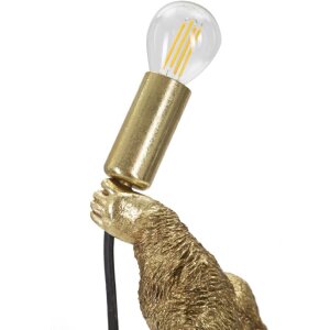 Mauro Ferretti Gorilla lampada da tavolo E14 22,5x16x40 cm oro