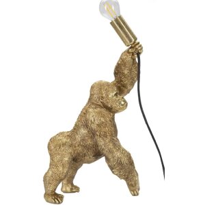 Mauro Ferretti Gorilla lampada da tavolo E14 22,5x16x40 cm oro