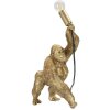 Mauro Ferretti Gorilla lampada da tavolo E14 22,5x16x40 cm oro