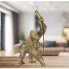 Mauro Ferretti Gorilla lampada da tavolo E14 22,5x16x40 cm oro
