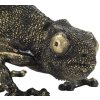 Mauro Ferretti lampada da tavolo lucertola E14 37,5x16,5x22 cm nero oro