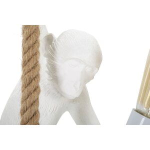 Mauro Ferretti plafoniera monkey E27 Ø 27x32x60 cm bianco marrone