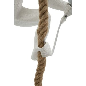 Mauro Ferretti plafoniera monkey E27 Ø 27x32x60 cm bianco marrone