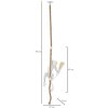 Mauro Ferretti plafoniera monkey E27 Ø 27x32x60 cm bianco marrone