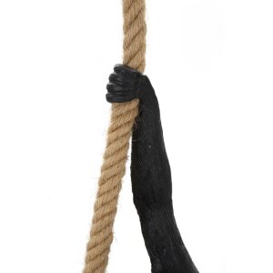 Mauro Ferretti plafoniera monkey E27 Ø 27x32x60 cm nero marrone