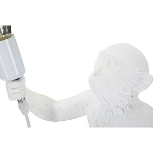 Mauro Ferretti lampada da tavolo monkey E27 Ø 26x34x55 cm bianco