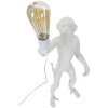 Mauro Ferretti lampada da tavolo monkey E27 Ø 26x34x55 cm bianco