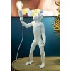 Mauro Ferretti lampada da tavolo monkey E27 Ø 26x34x55 cm bianco