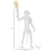 Mauro Ferretti lampada da tavolo monkey E27 Ø 26x34x55 cm bianco