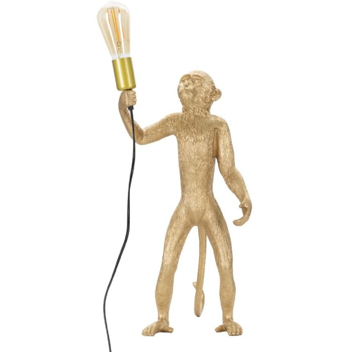 Mauro Ferretti lampada da tavolo monkey E27 Ø 26x34x55 cm oro