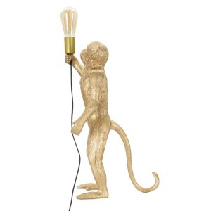 Mauro Ferretti lampada da tavolo monkey E27 Ø 26x34x55 cm oro